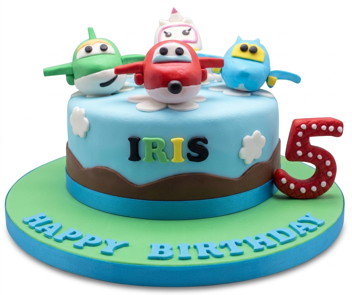 Super Wings Birthday Cake for Kids