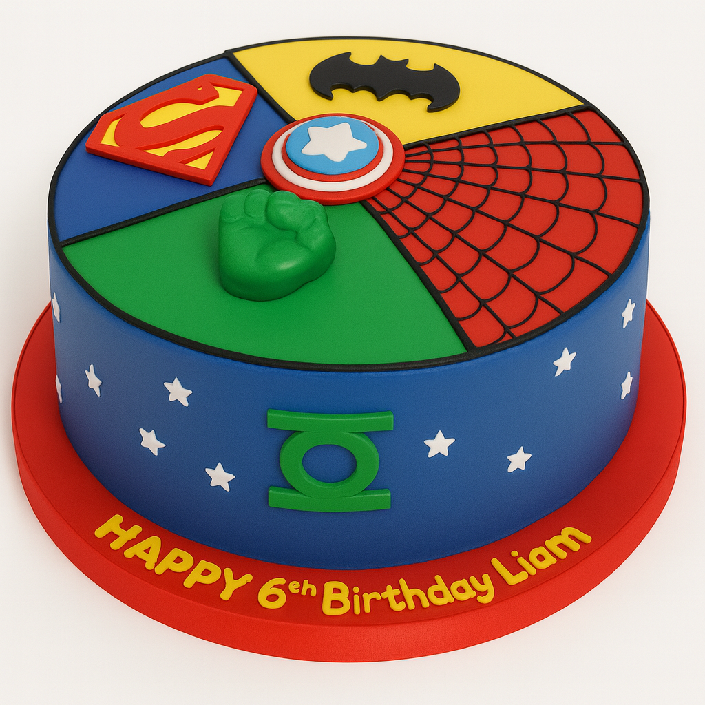 Superhero cake