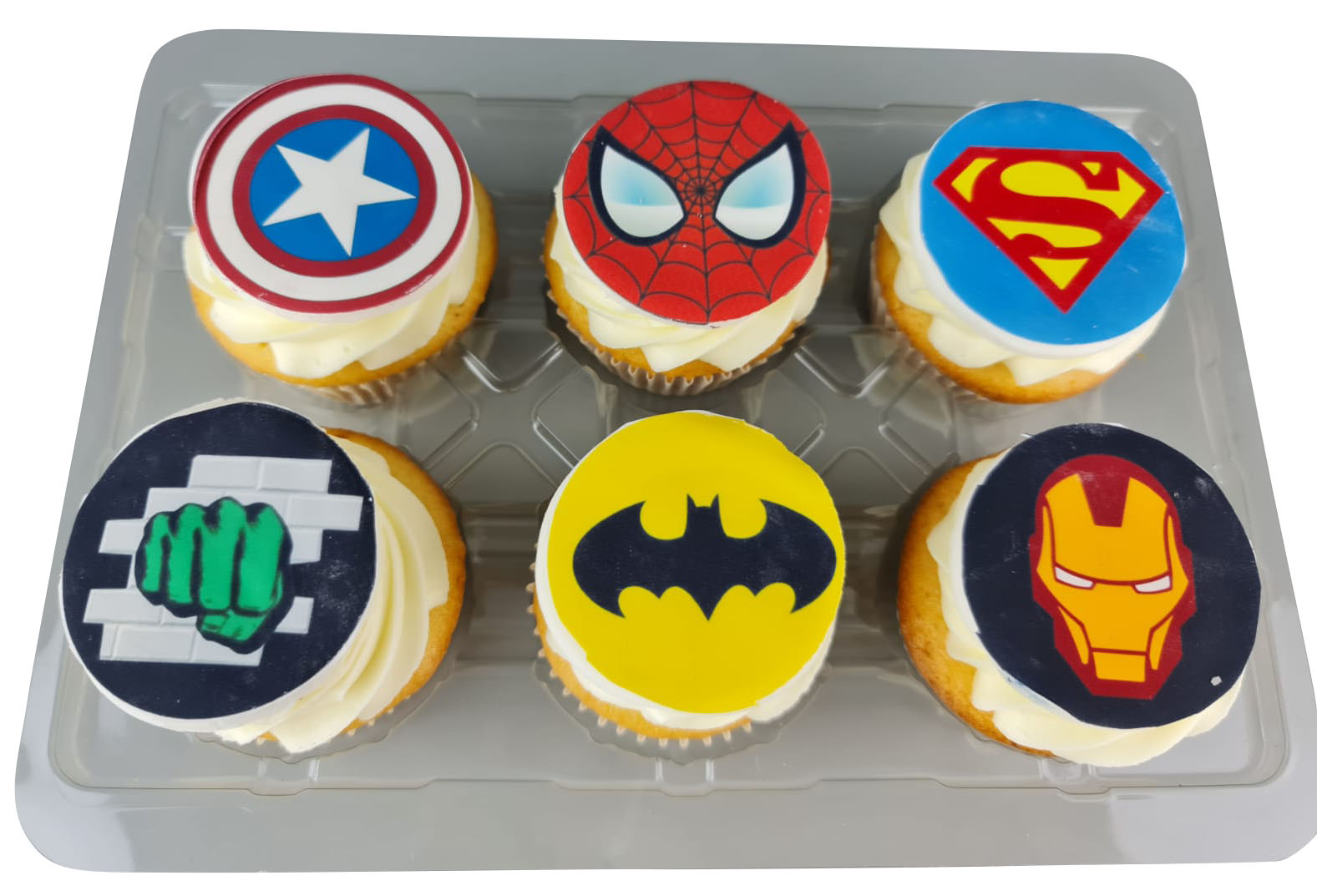Superhero Theme Cupcakes