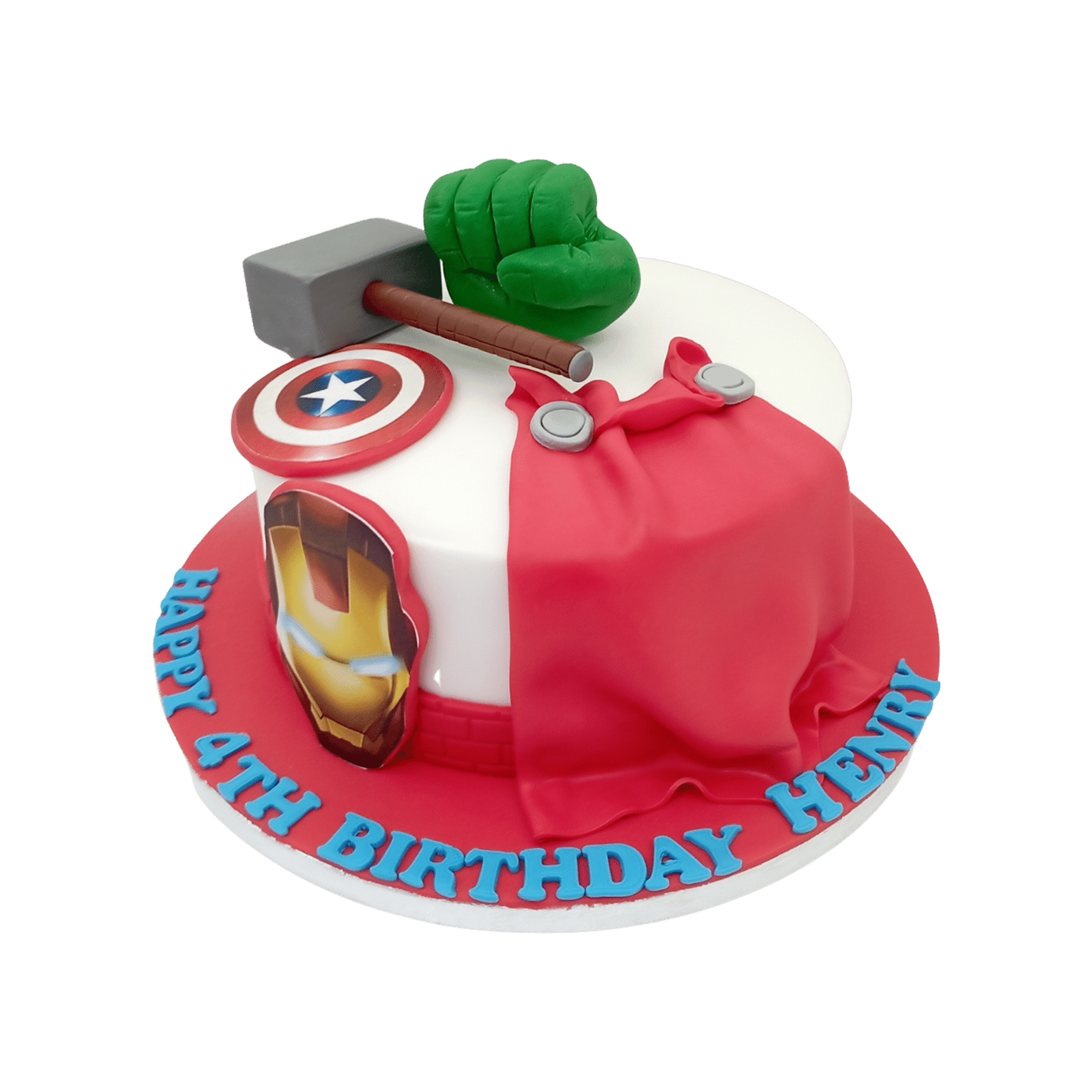 Superheroes Avengers Birthday Cake For Kids 