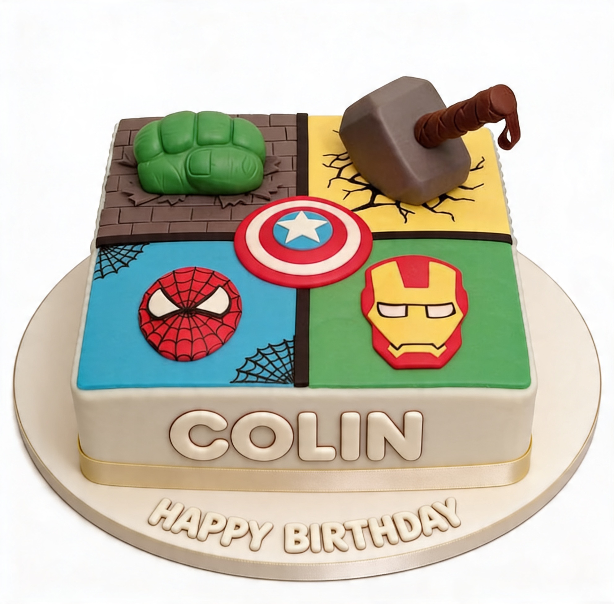 Superhero Avengers Birthday Cake