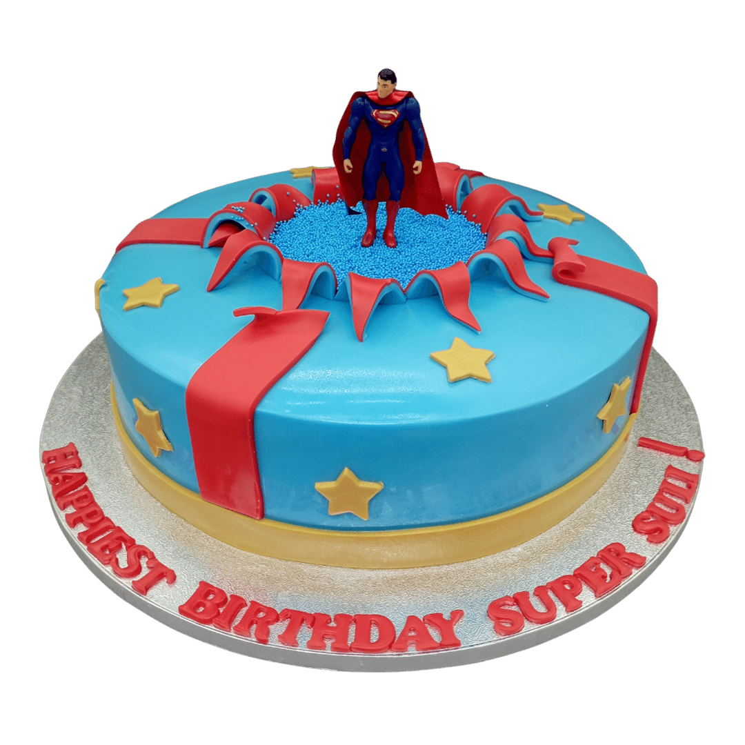 Superman Birthday  Cake