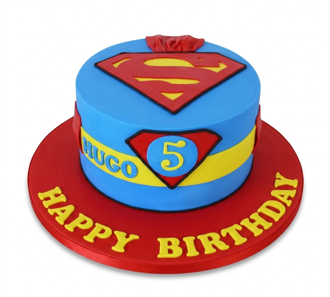 Superman Birthday Cake for Boys