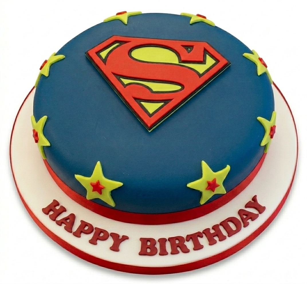 Superman Birthday Cake