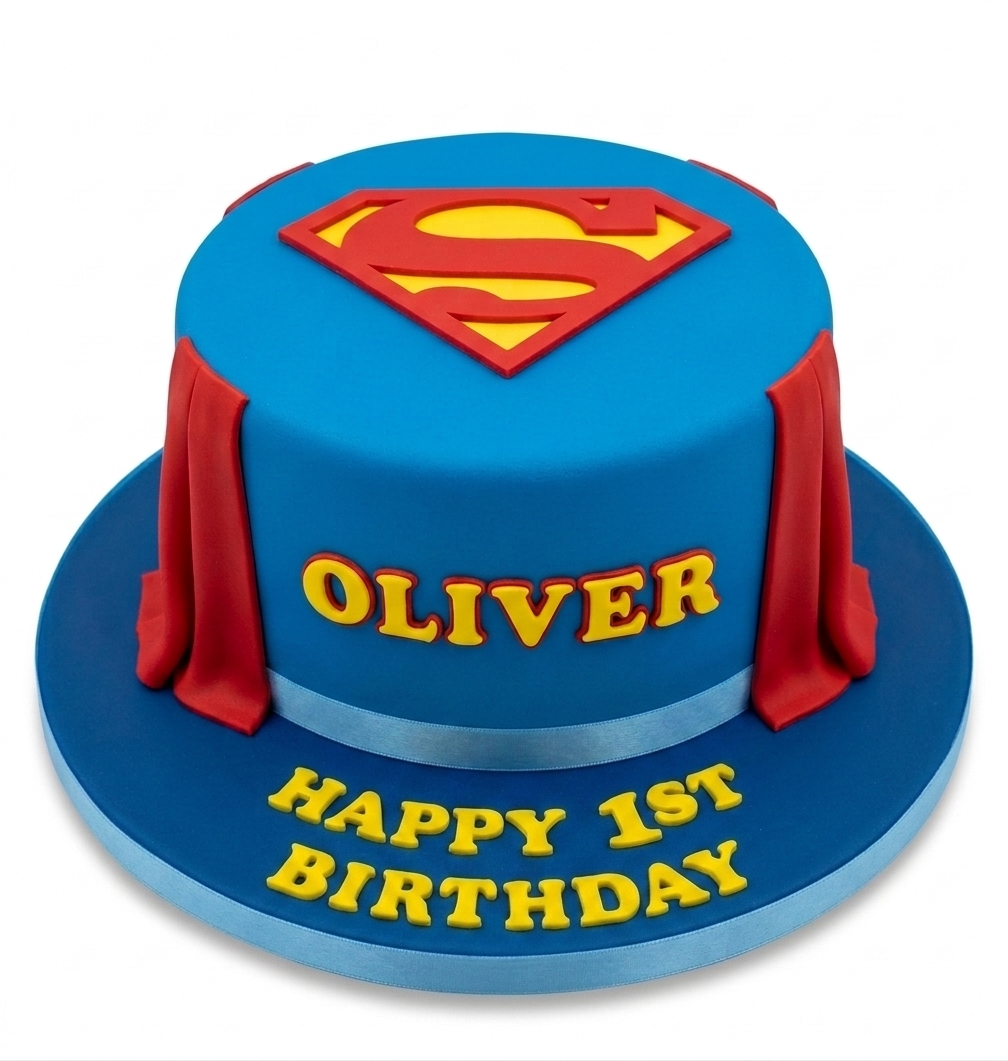 Superman Birthday Cake for Boys