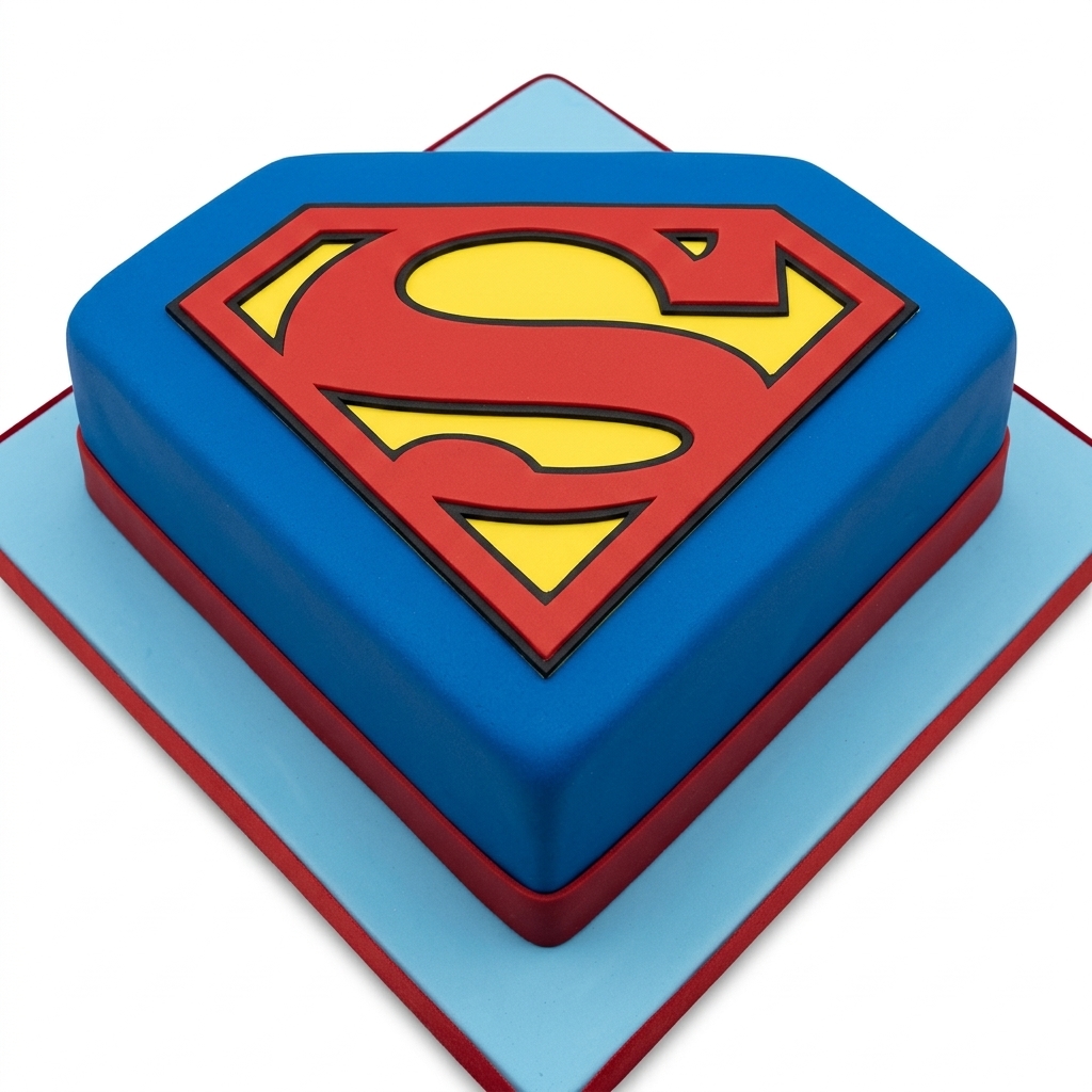 Superman Birthday Cake