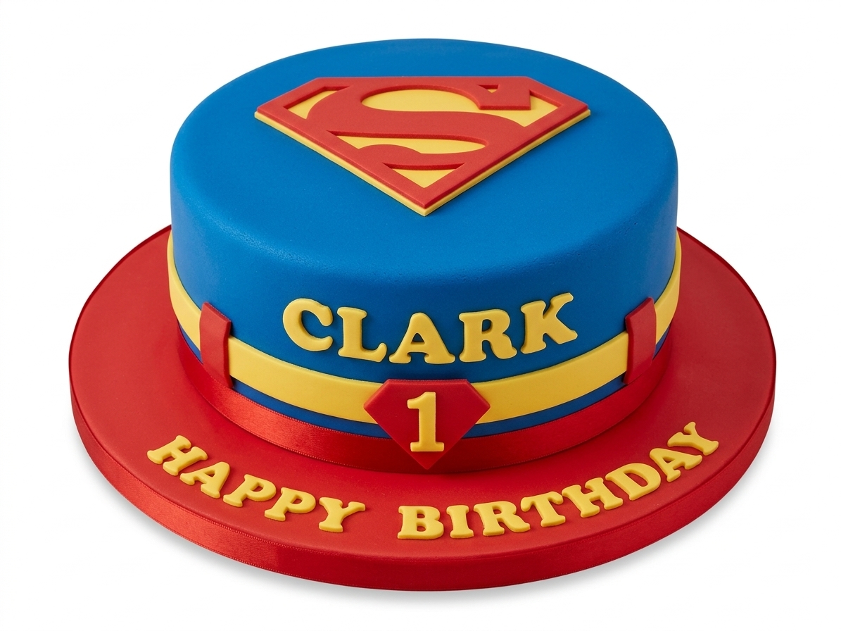 Superman Birthday Cake for Kids