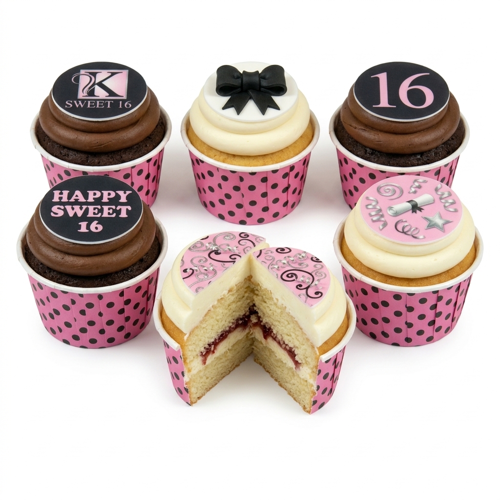 Sweet 16 Birthday Cupcakes