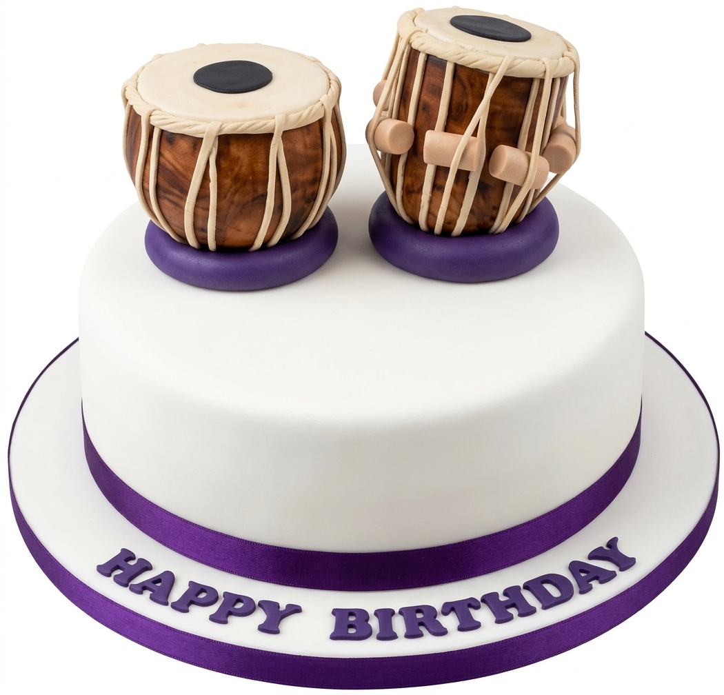 Tabla Drum Birthday Cake
