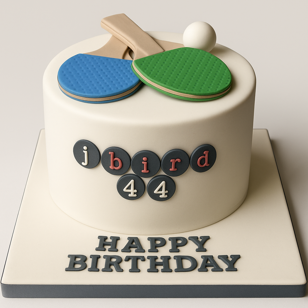 Table Tennis Cake