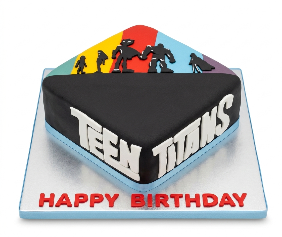 Teen Titans Birthday Cake