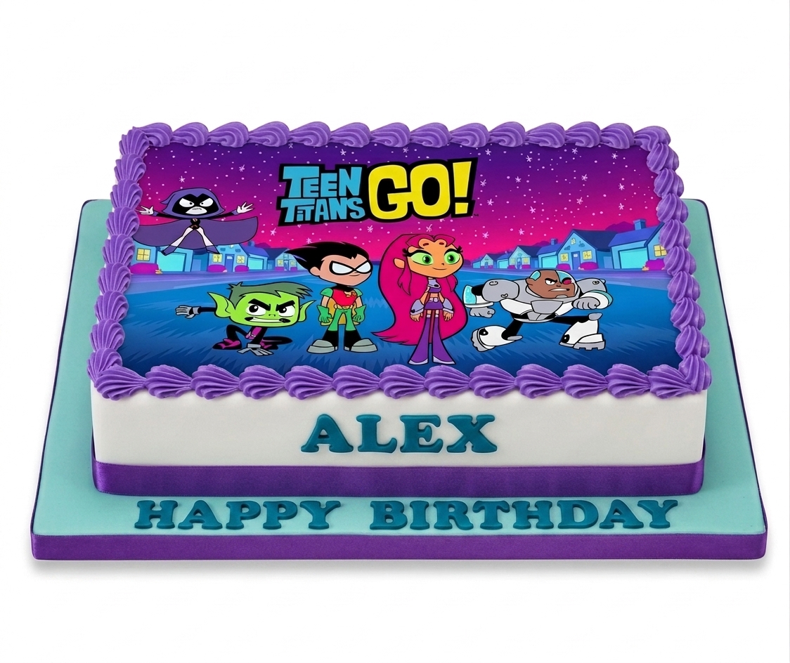 Teen Titans Go! Birthday Cake