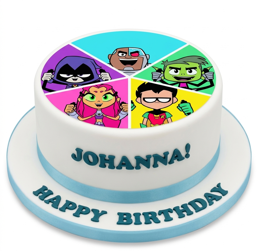 Teen Titans Go Birthday Cake