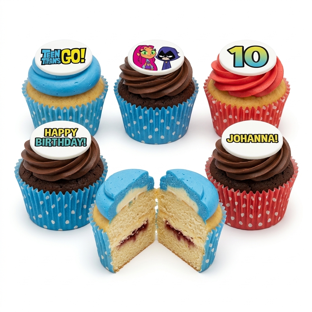 Teen Titans Go! Birthday Cupcakes