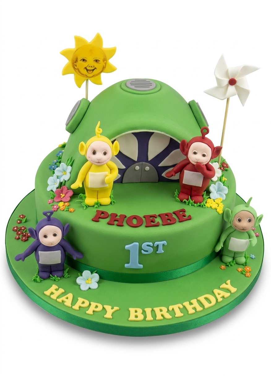 Teletubbies 1st Birthday Cake
