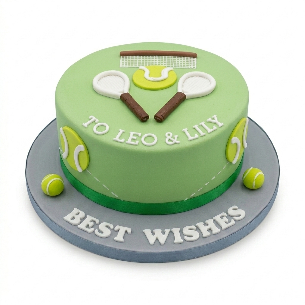Tennis Theme Birthday Cake