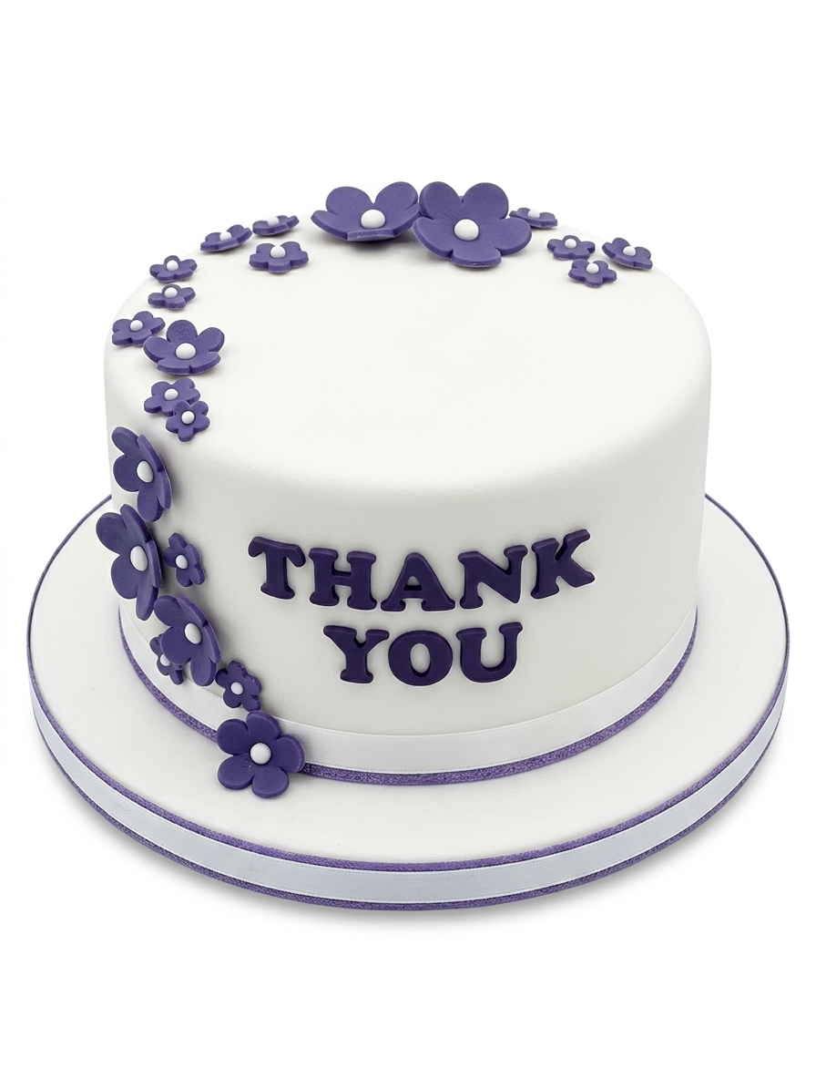 Floral Thank You Cake
