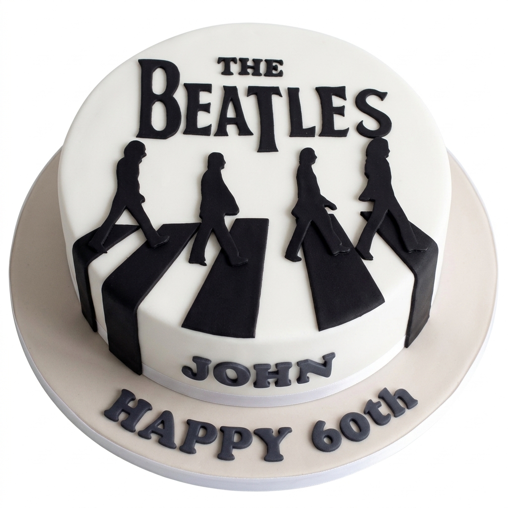 The Beatles Abbey Road Birthday Cake