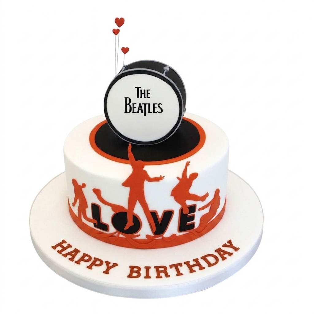The Beatles Birthday Cake