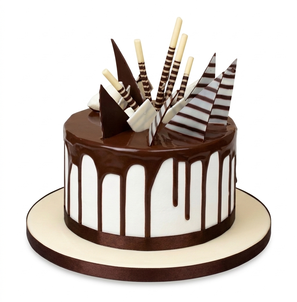 Classic Chocolate Drip Birthday Cake