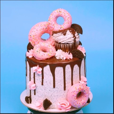 The Donut Cupcake Bond - DIY Cake