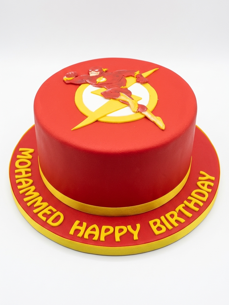 The Flash Superhero Birthday Cake