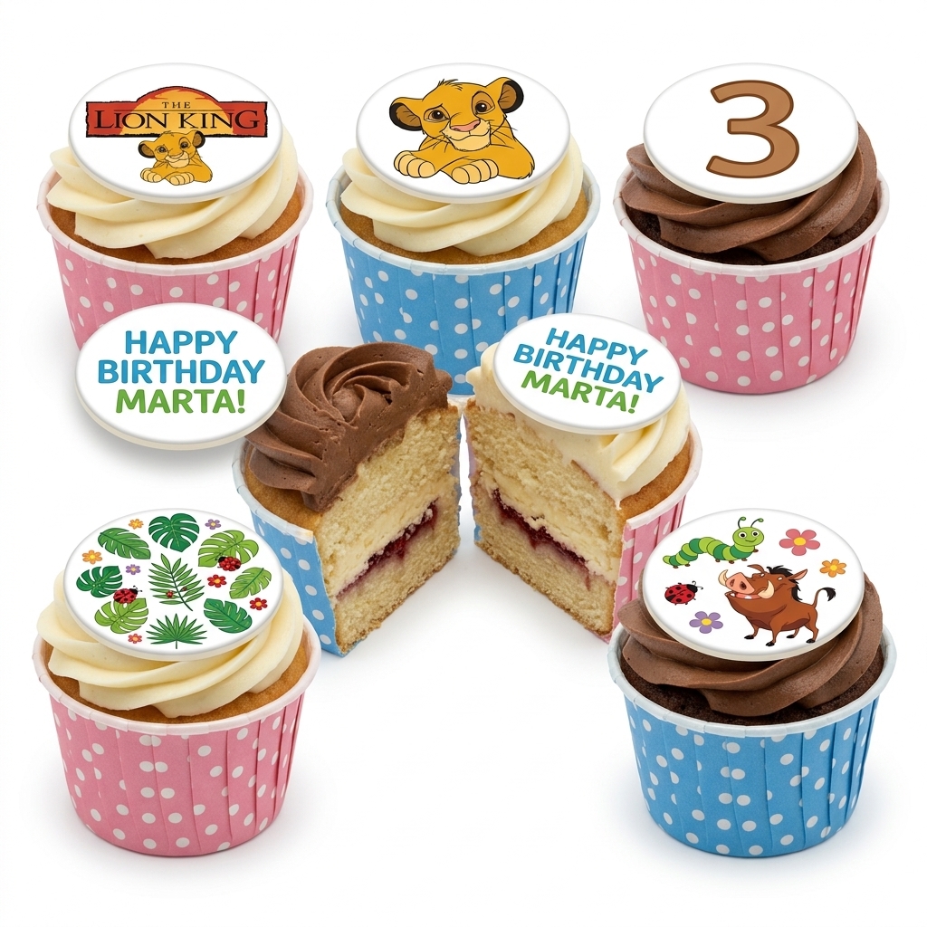 The Lion King Birthday Cupcakes