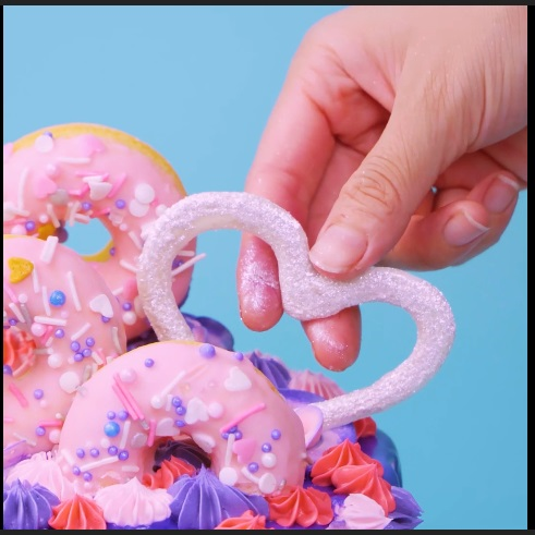 The Pink Donut Galore - DIY Cake