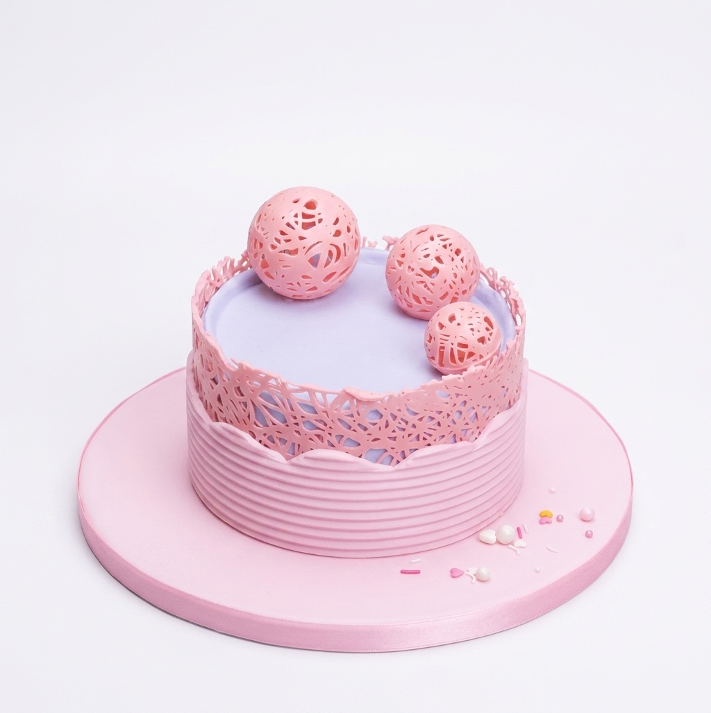 Elegant Floral Birthday Cake for Her