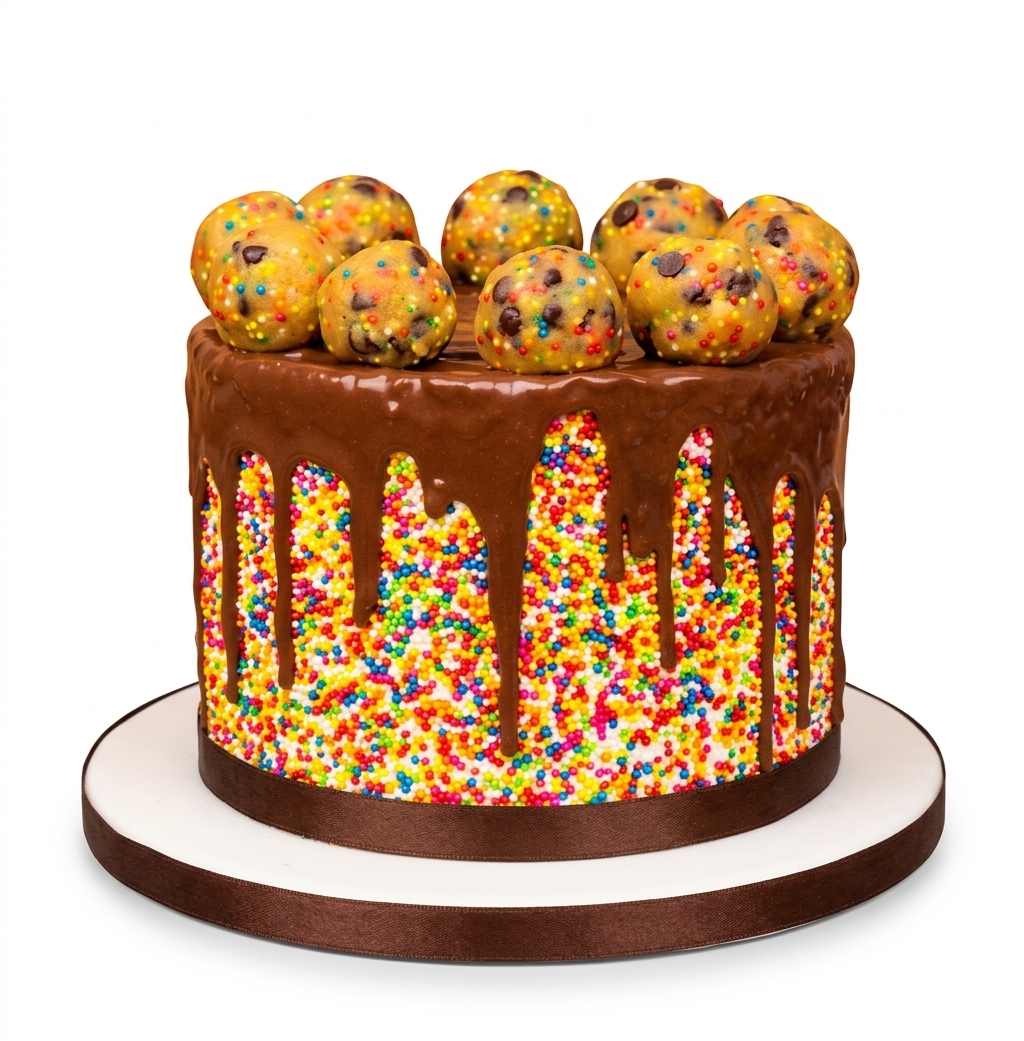 Cookie Dough & Sprinkles Birthday Cake