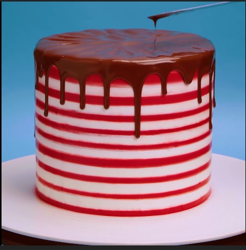 The Red Frosting Delight - DIY Cake