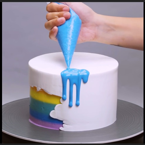 The Sphere Colored Dripps - DIY Cake