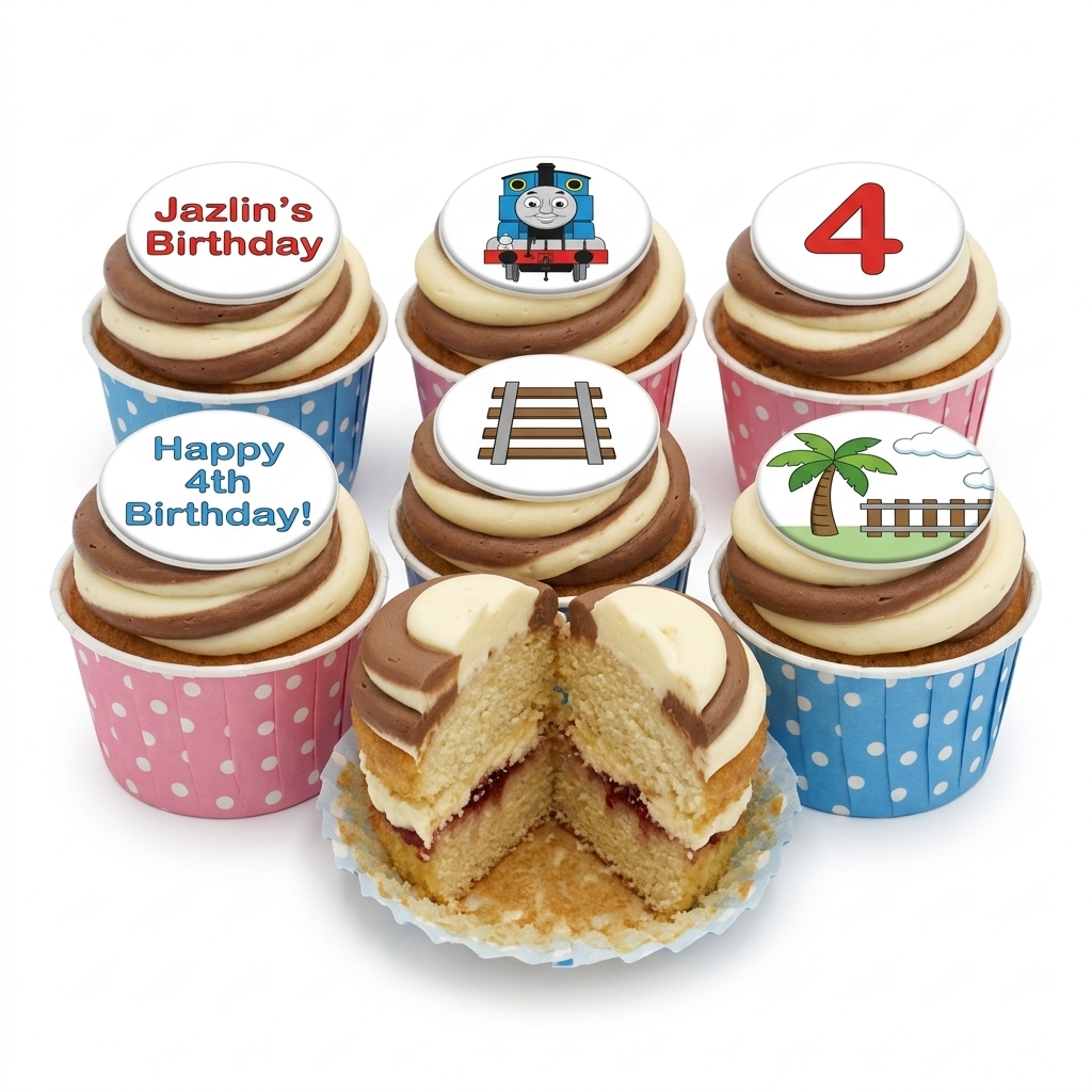 Thomas The Tank Engine Birthday Cupcakes