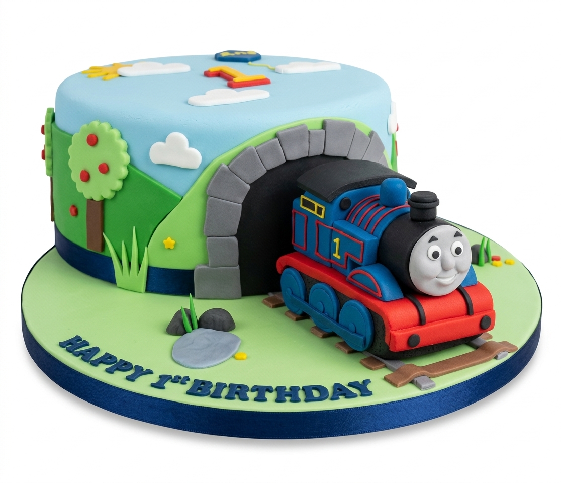Thomas The Tank Engine 1st Birthday Cake
