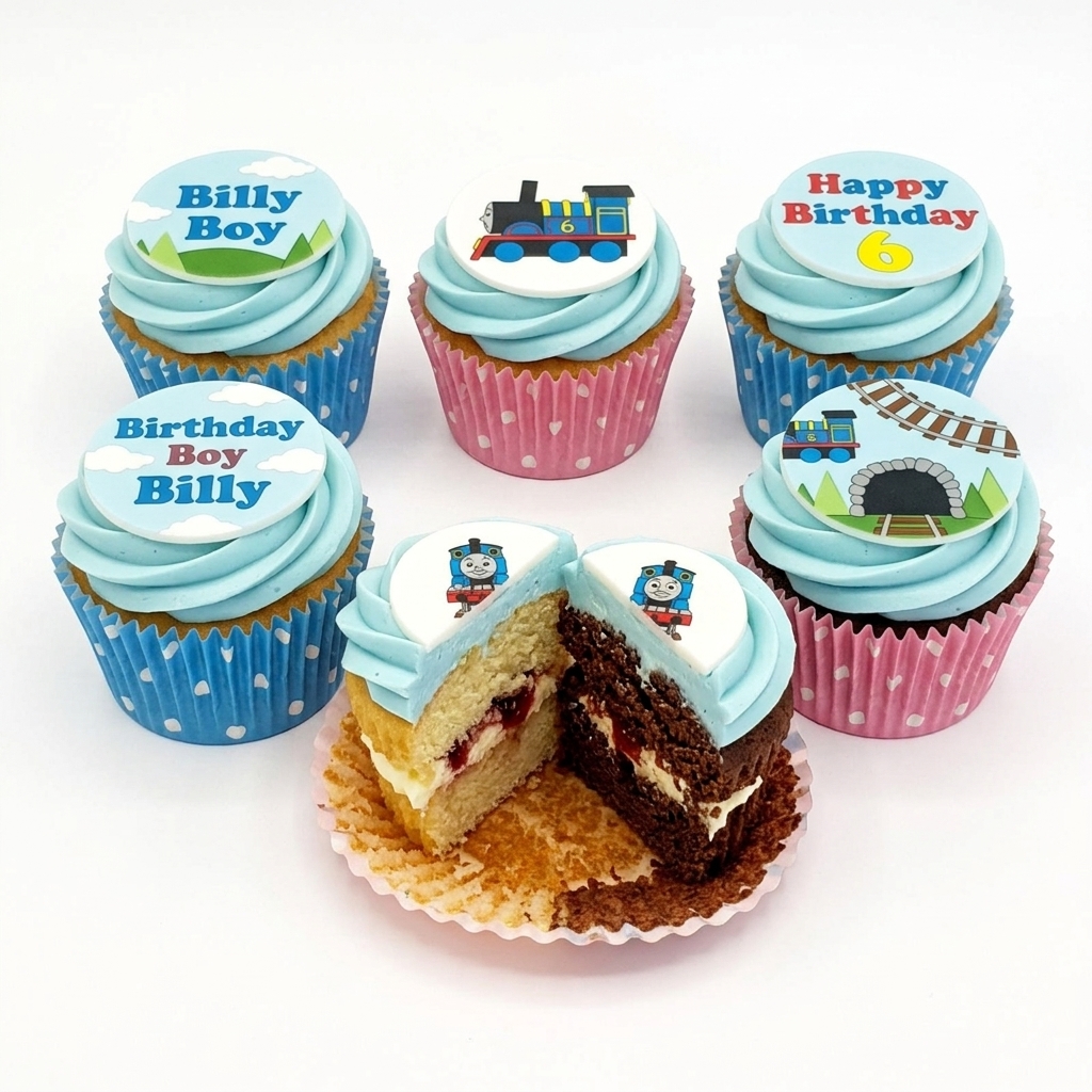 Thomas The Tank Engine Birthday Cupcakes