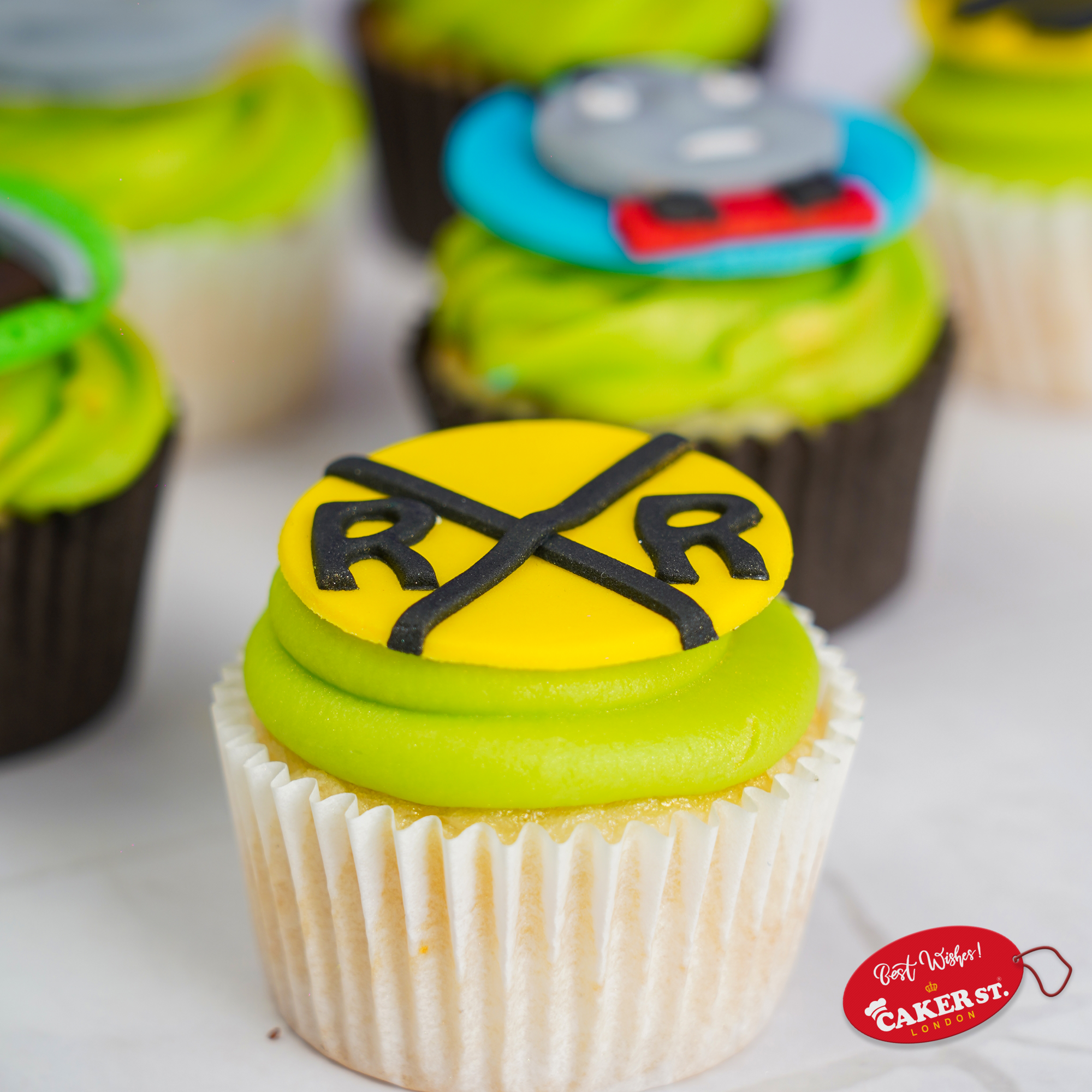 Thomas Whistle Whirls Cupcakes