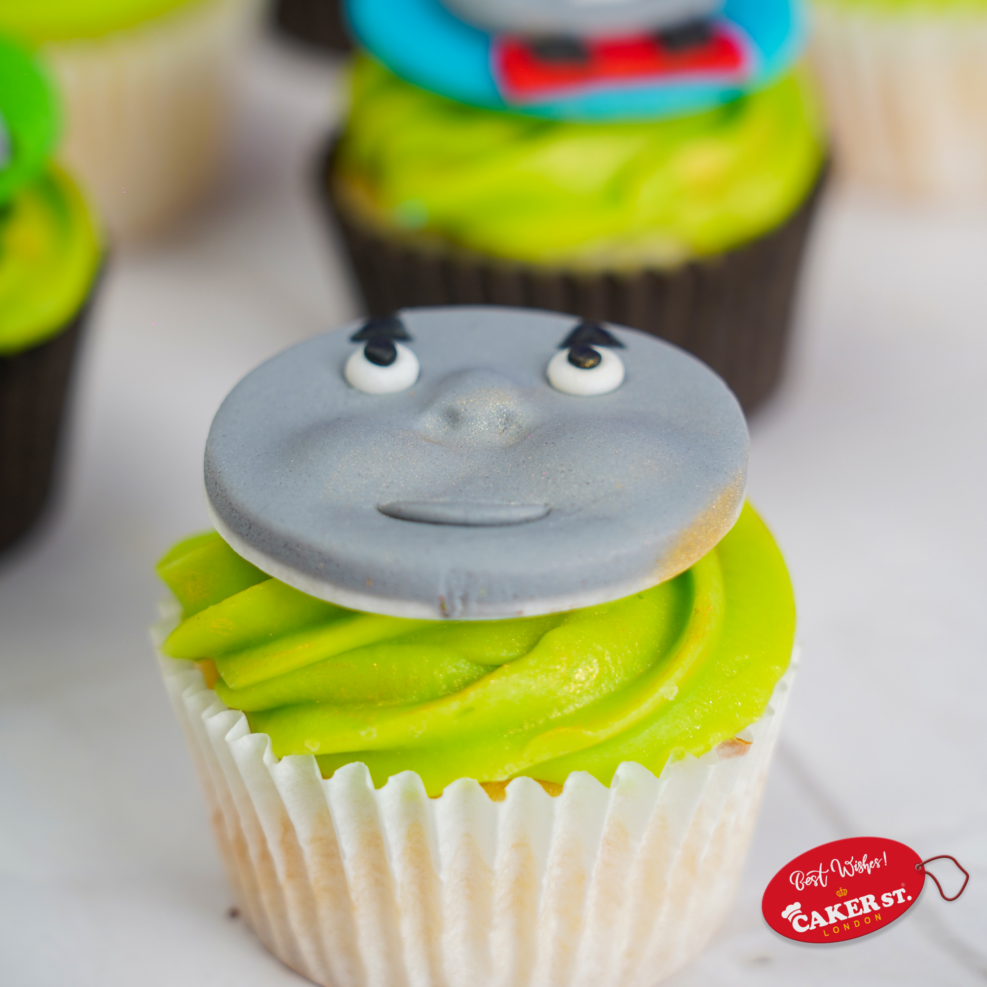Thomas Whistle Whirls Cupcakes