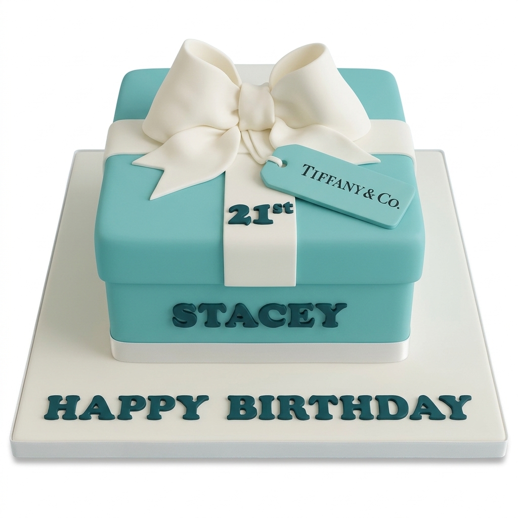 Designer Gift Box Birthday Cake for Her