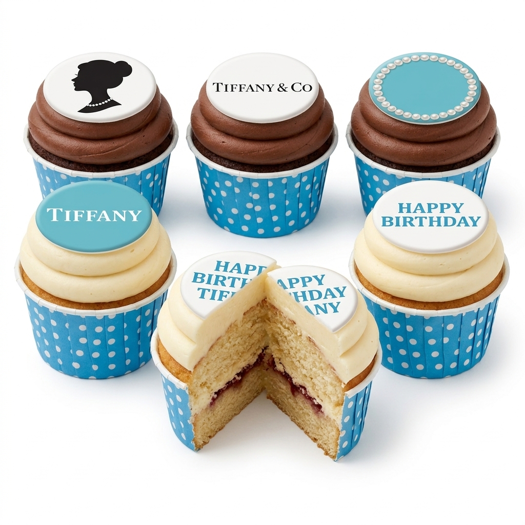 Tiffany Inspired Birthday Cupcakes for Her