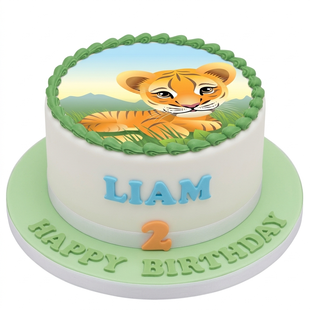 Tiger Cub Kids Birthday Cake