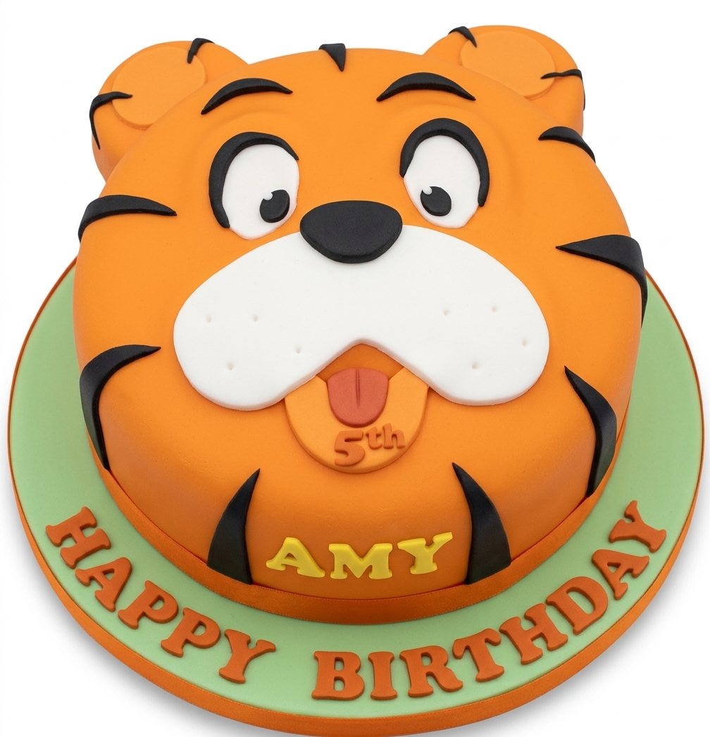 Roaring Tiger Kids Birthday Cake