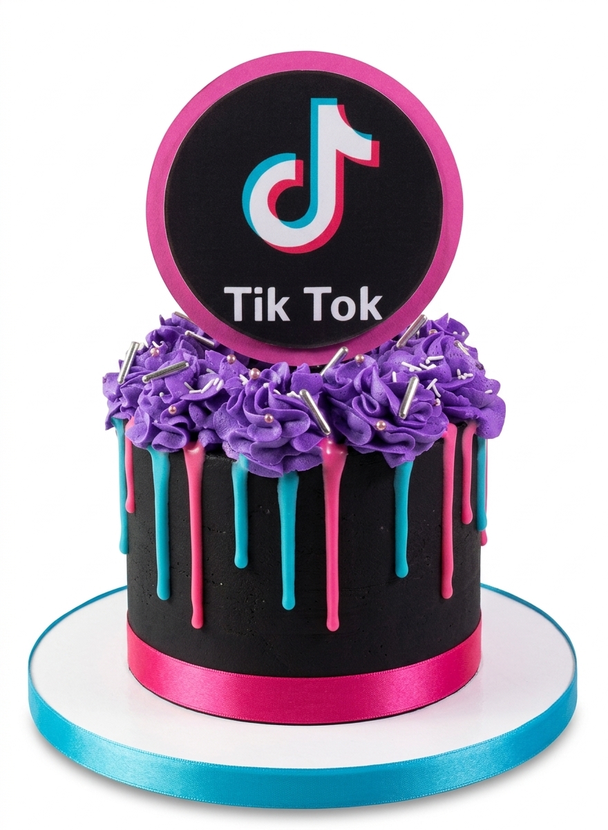 Tik Tok Birthday Cake