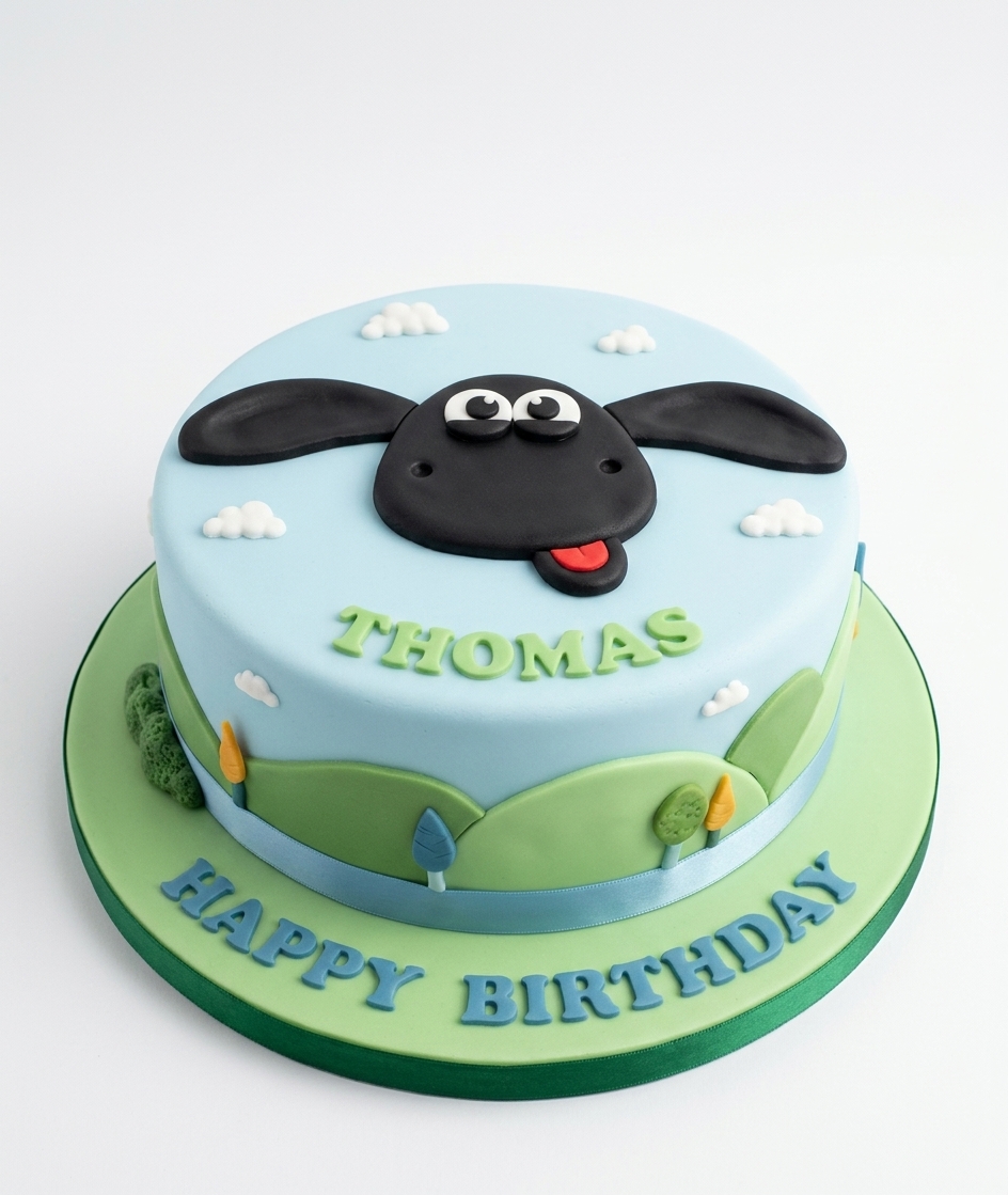 Shaun the Sheep Birthday Cake