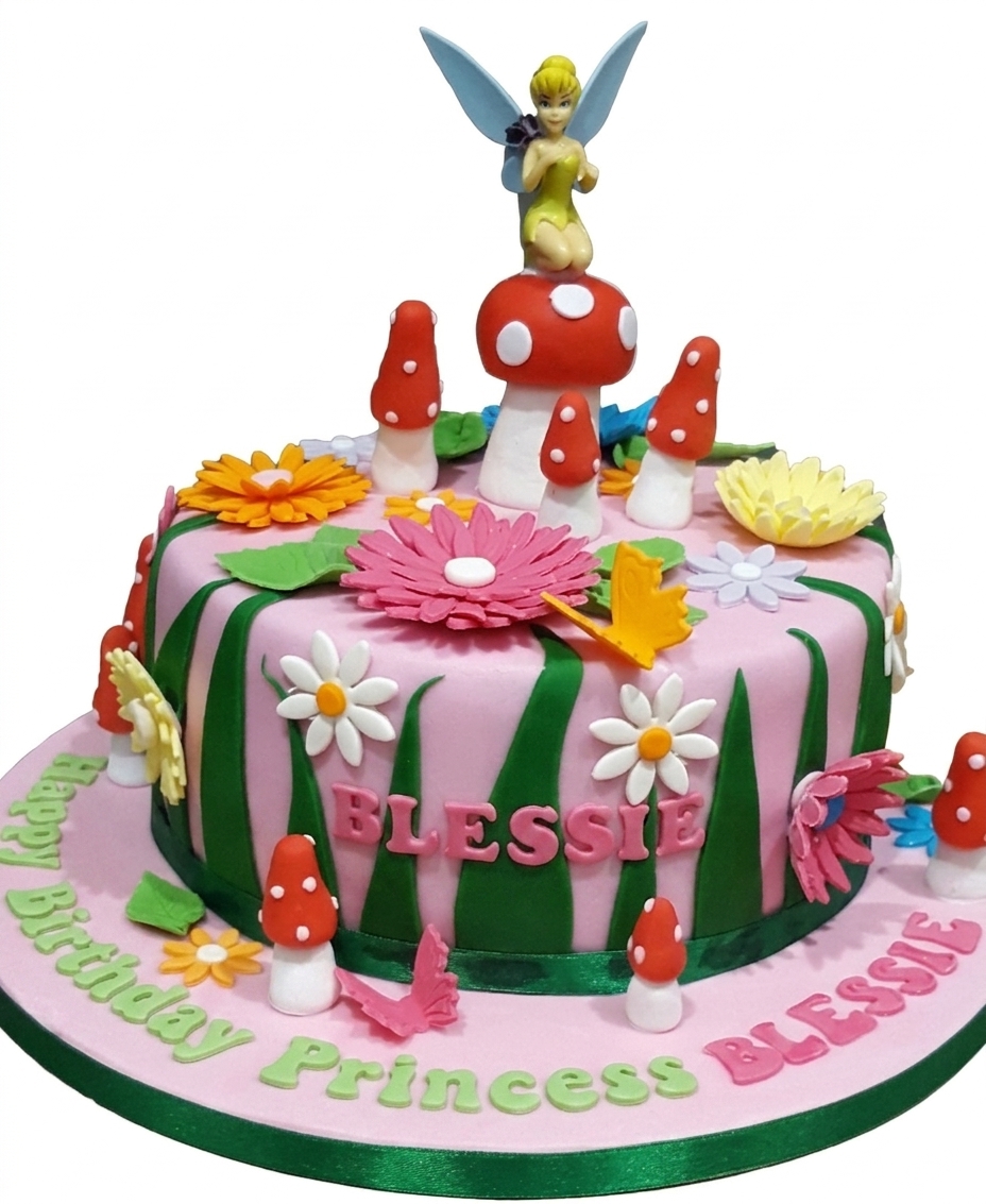 Fairy Garden Birthday Cake for Girls