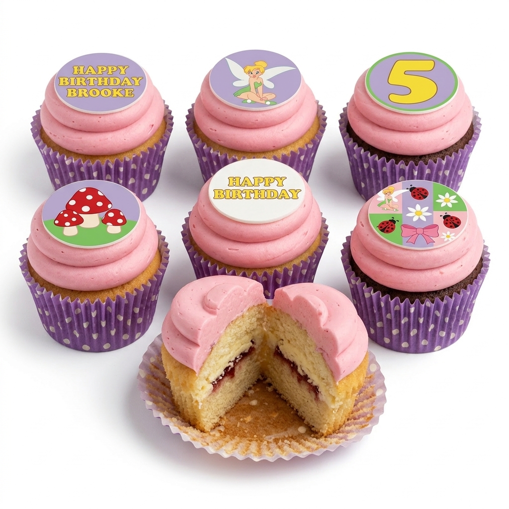 Enchanted Fairy Garden Birthday Cupcakes for Girls