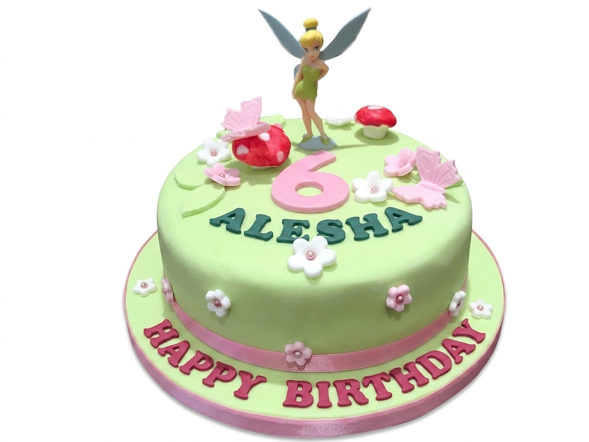 Tinkerbell Fairy Birthday Cake for Girls