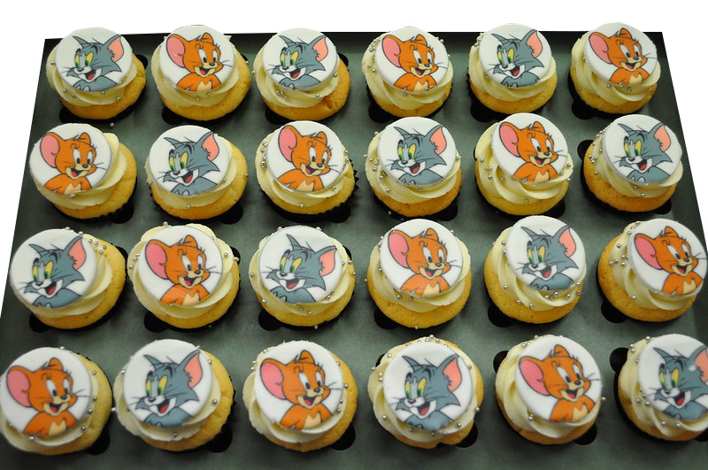 Tom & Jerry Theme Cupcakes - Pack of 6