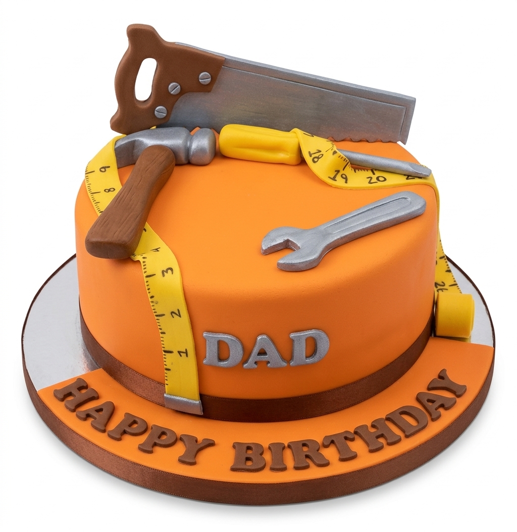 Tools Theme Birthday Cake for Men