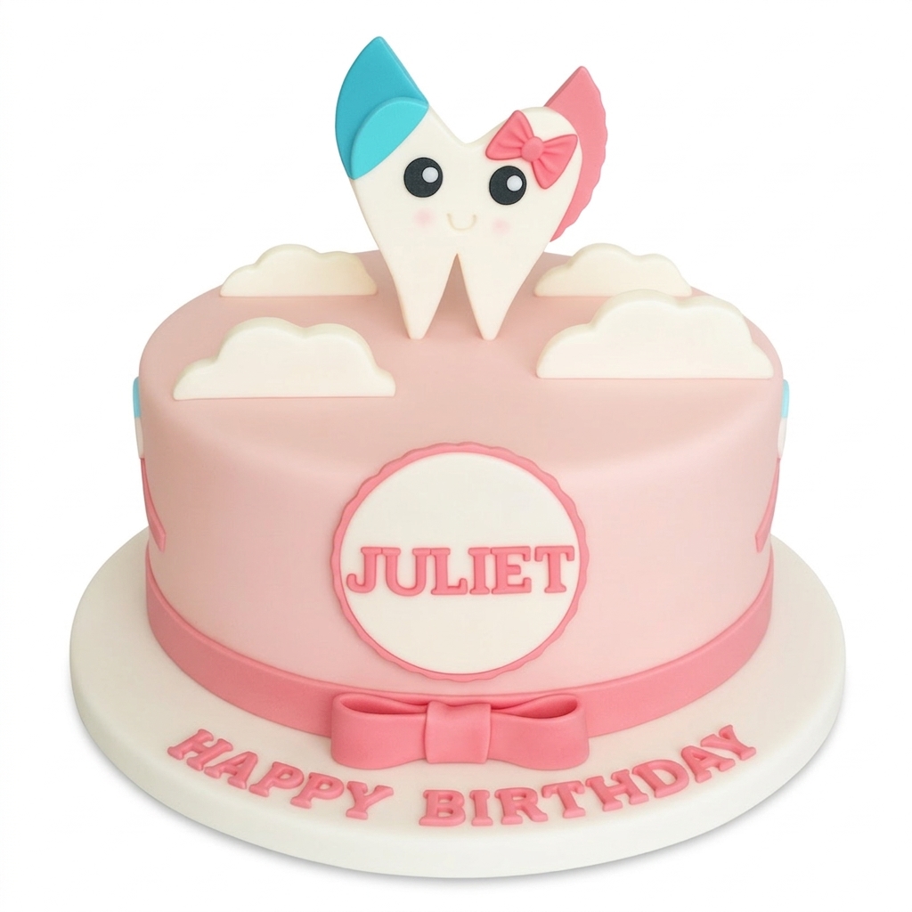 Tooth Birthday Cake | Personalised Kids Cake