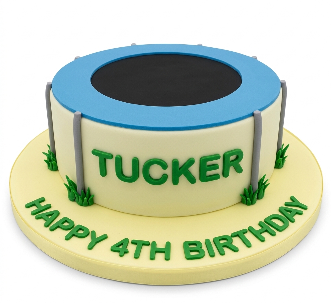 Trampoline Birthday Cake